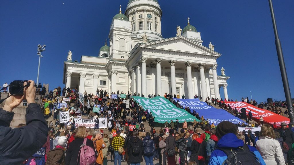 Terveisiä ilmastomarssilta